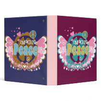 Imagine Peace Notebook binders
