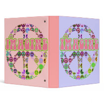 Imagine Peace Notebook binders