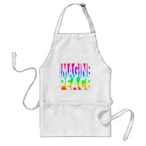 IMAGINE PEACE RAINBOW APRONS