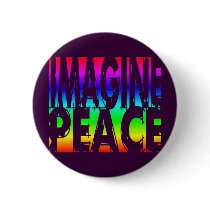 IMAGINE PEACE RAINBOW PIN