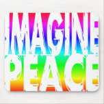 IMAGINE PEACE RAINBOW mousepads