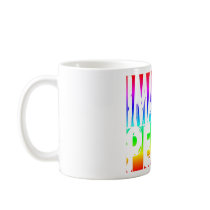 IMAGINE PEACE RAINBOW COFFEE MUGS