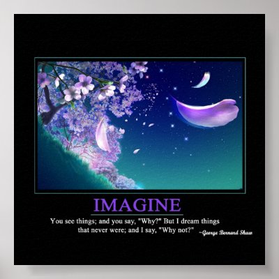 Imagine Motivational Poster