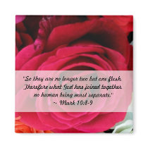 imagine Roses Wedding Refrigerator Magnet