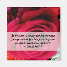 imagine Roses Wedding Refrigerator Magnet