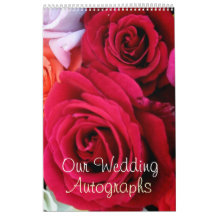 imagine Roses Wedding Wall Calendars