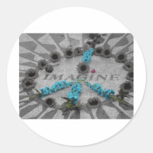 imagine round stickers