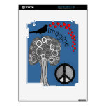 Imagine Trees, Peace Sign and Bird Design Decals For The iPad 2