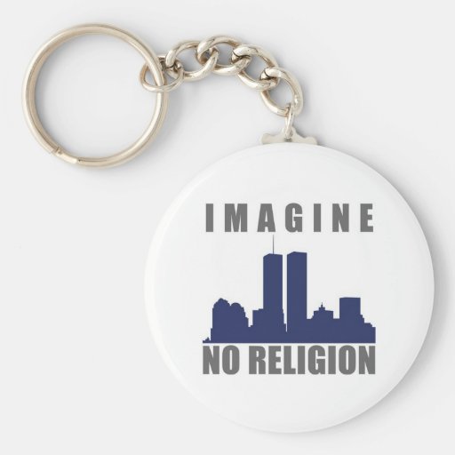 Imagine Twin Towers sillouette Key Chain