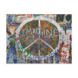 imagine wall in prague postcards