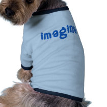 IMAGINE Wavy Blue Lettering pet clothing