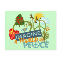 Imagine World Peace Postcard