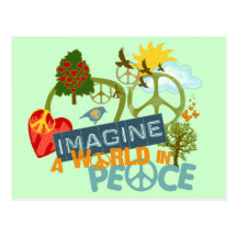 Imagine World Peace Postcard