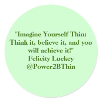 Imagine Yourself Thin stickers