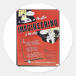 Imagineering In The Shop Round Sticker