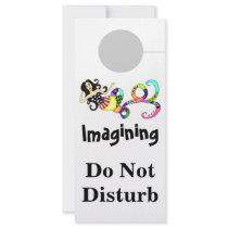 Imagining Do Not Disturb Mermaid Muse Door Hanging Rack Card Template