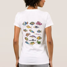 Imaginocean Two Sided Cartoon Fish Tshirts