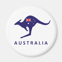 IMÁN DE LA BANDERA DEL CANGURO DE AUSTRALIA