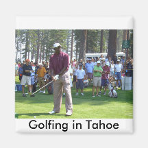 Imán de Tahoe del golf "Golfing en la colección de