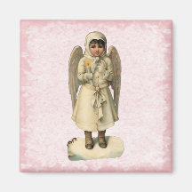 Imán del ángel del navidad del vintage