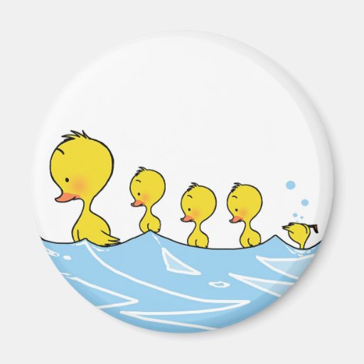 imán del pato de la familia