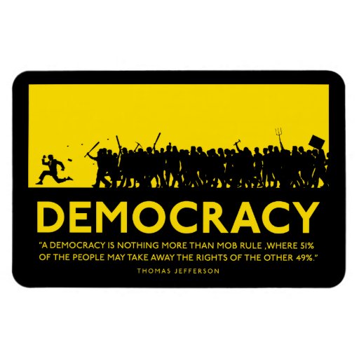 Imán del premio de la cita de Jefferson de la demo