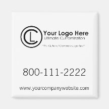 Imán promocional simple y de encargo de su logotip
