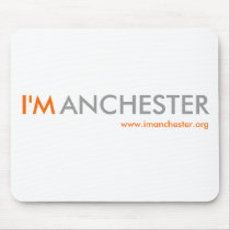 I'Manchester mouse mat (white) mousepads