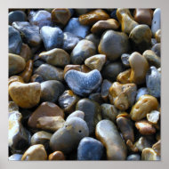 Heart Pebble Design Poster