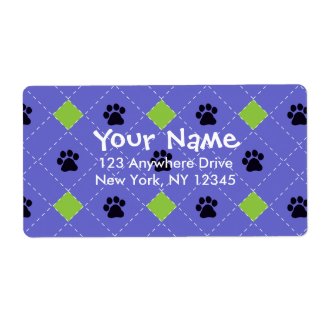 Argyle Paw Prints