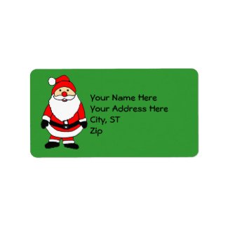 CA- Santa Claus Christmas Address Labels