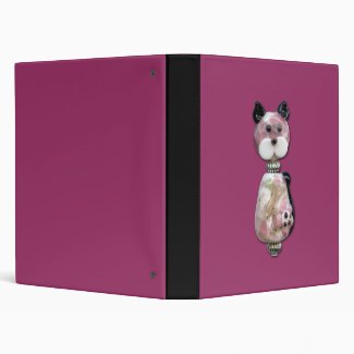 Pink Glass-Bead Cat