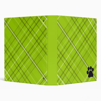 Plaid Paw Print
