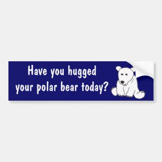 AC- Polar Bear Hug Bumper Sticker