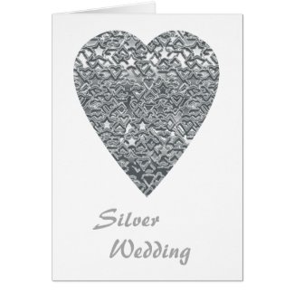 Silver Wedding. Silver Gray heart image. Custom