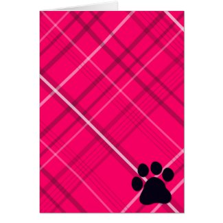 Plaid Paw Print