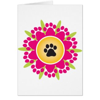 Paw Prints Flower