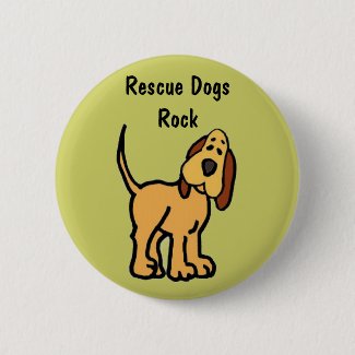 AW- Rescue Dogs Rock Button