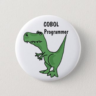 AZ- COBOL Programmer Dinosaur Button