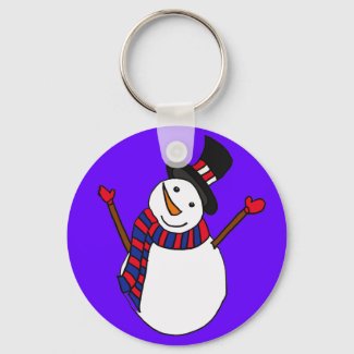 AE- Happy Snowman Keychain