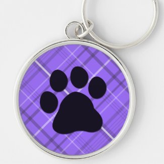 Plaid Paw Print