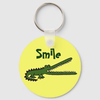 AG- Funny Smiling Crocodile Keychain