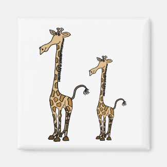 BR- Whimsical Giraffe Magnets