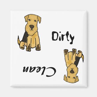 AP- Dirty Paws Dishwasher Magnet