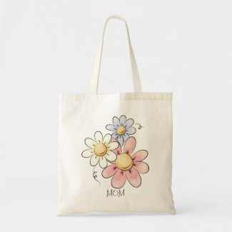 Whimsical Flower Tote Bag