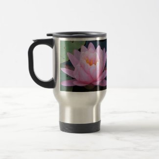 BC- Pink Water Lily Travel Mug
