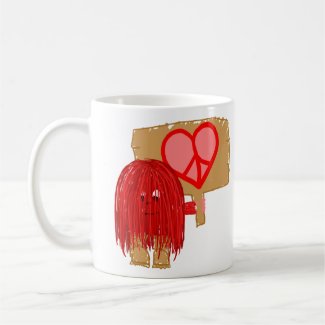 Red love peace