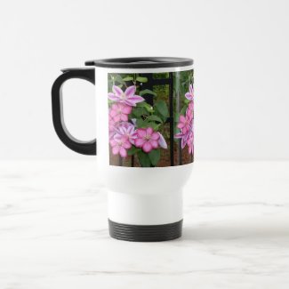 AA- Clematis Floral Travel Mug