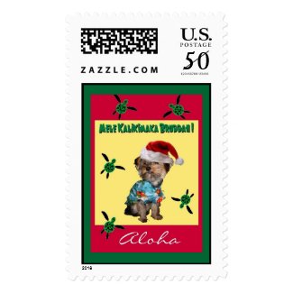 Hawaiian-Style Holiday Postage