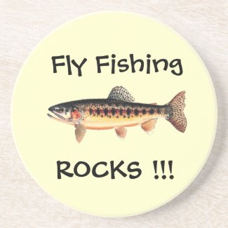 Fly Fishing Rocks Coasters